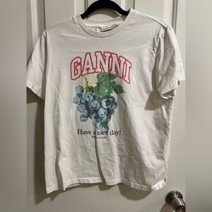 Ganni have a nice day grapes medium tee